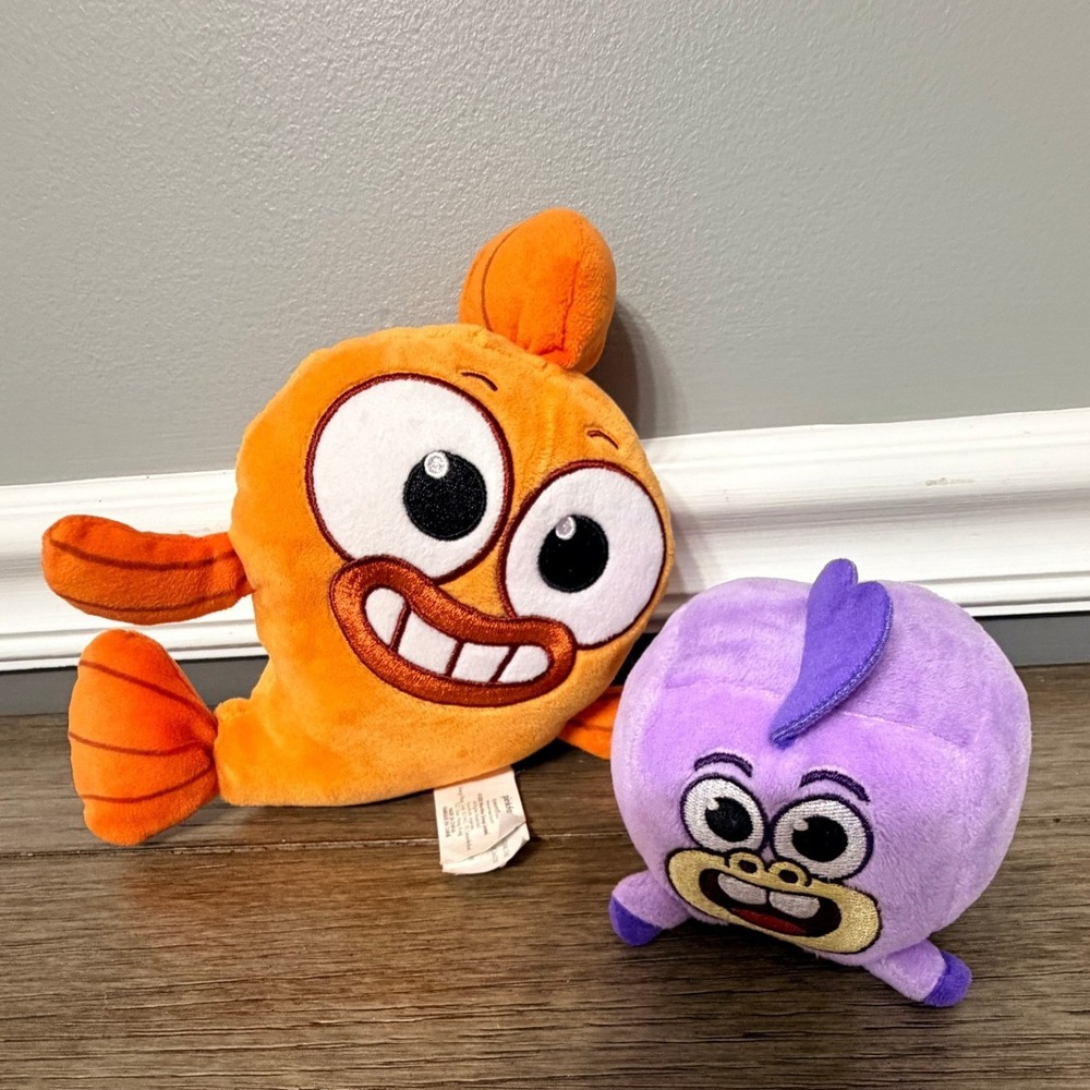 Pinkfong Baby Shark William Orange Fish & Purple Plush Set WowWee 2020‎